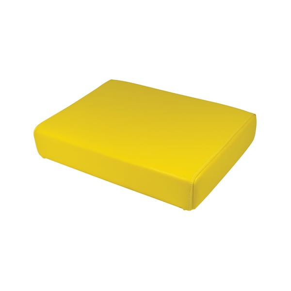 Bottom Cushion, Wood Base, 19.5" x 14", YLW 15.4" x20.7" x3.7"